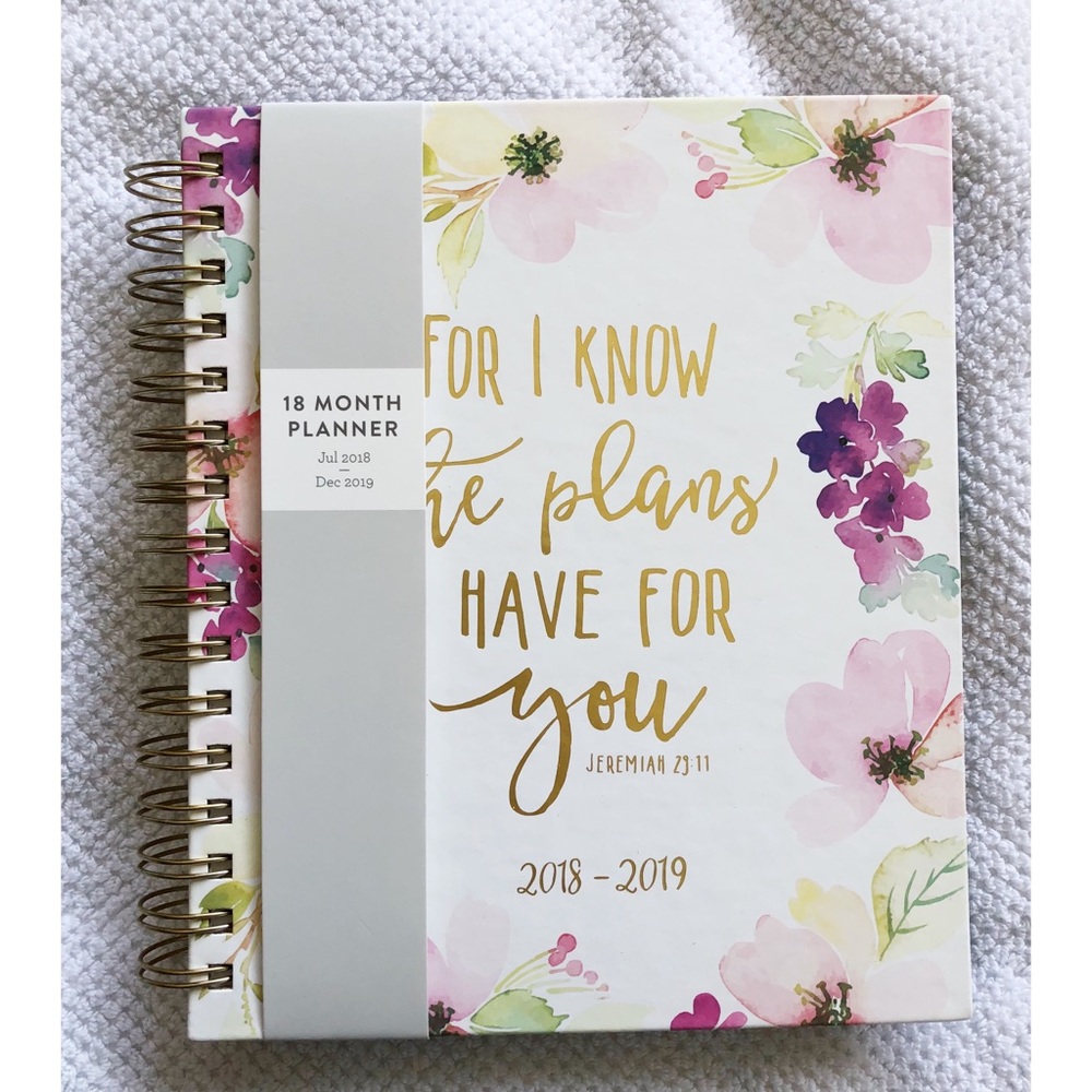 Floral Christian 2018-2019 Planner
